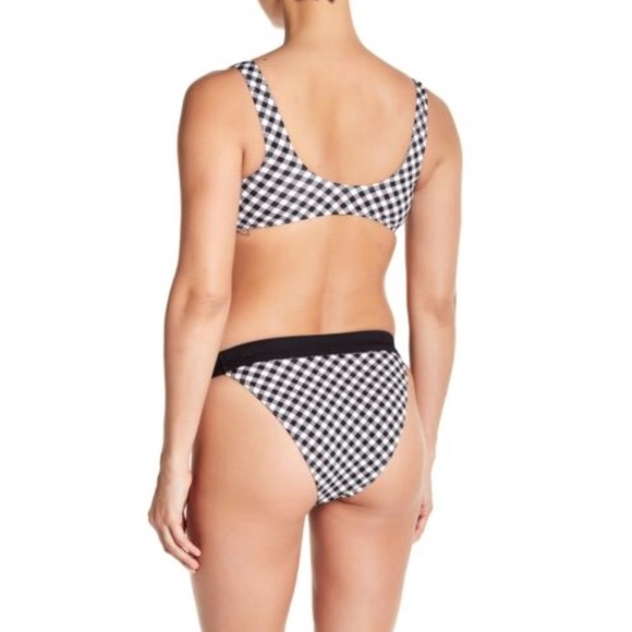 Tart Riley Zip Front 2-Piece Bikini Set Gingham XS - Picture 2 of 5